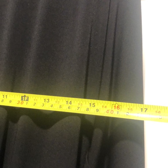 EUC [Trina Turk] Solid Black, 3/4 Sleeve, Knee-Length Draped Dress Womens Sz 6 - Picture 14 of 16